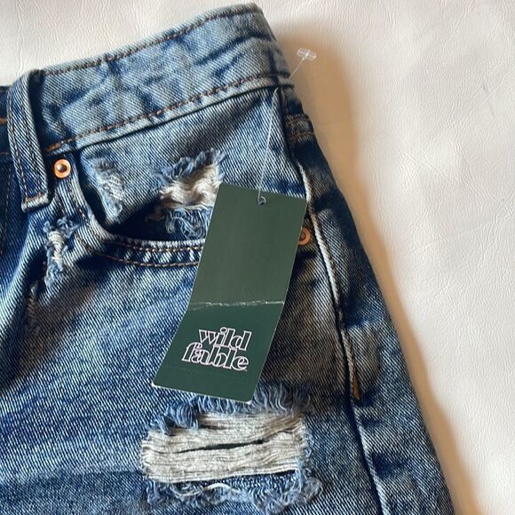 NWT Wild Fable Highest Rise Acid Wash Shorts - Picture 5 of 13